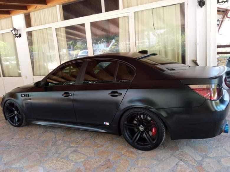BMW M5 E60 matte black finish