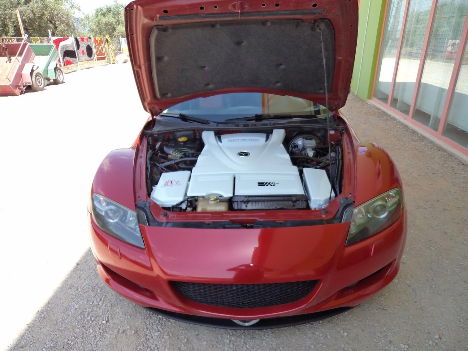 Mazda RX-8 in the workshop
